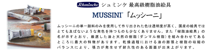 ムッシーニ mussini シュミンケ schmincke 油絵の具 油絵具 